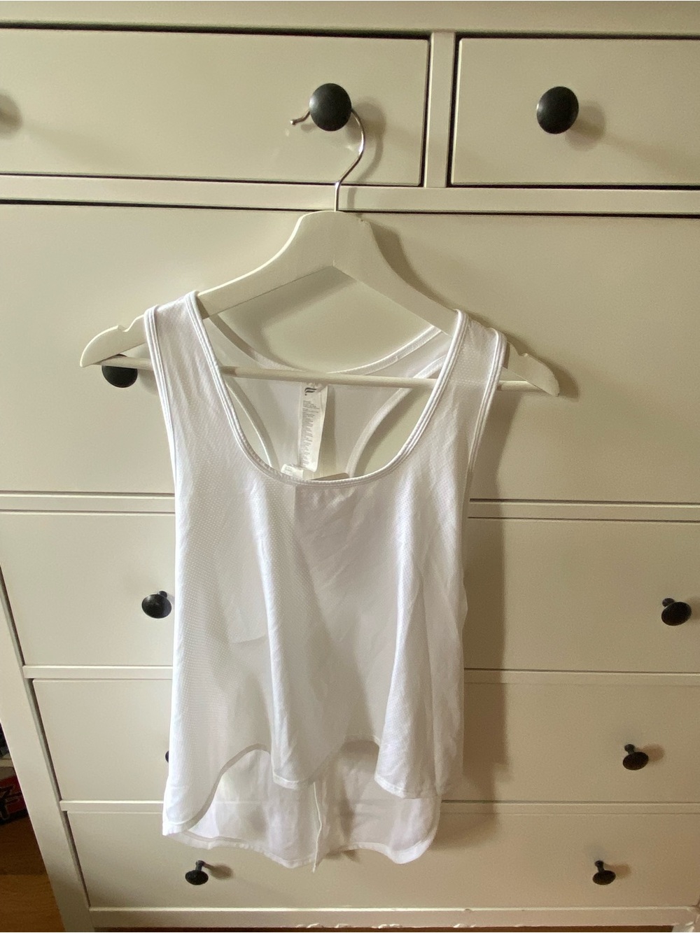 Fabletics White Racerback Tank Top